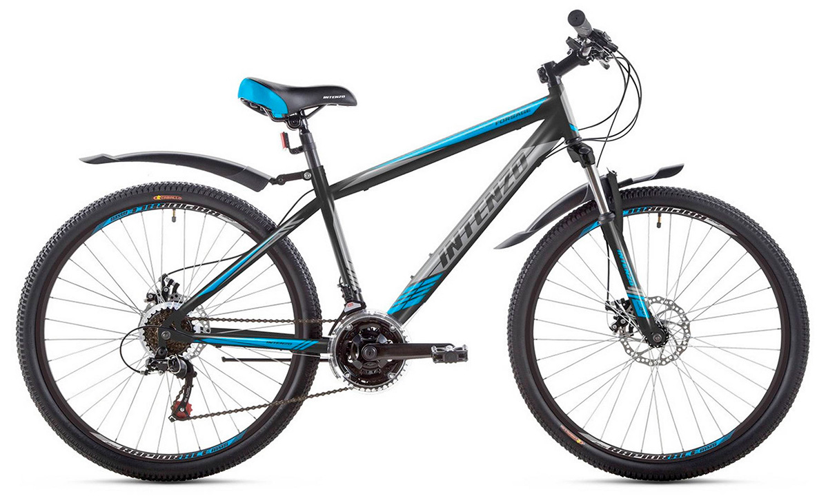 Фотография Велосипед Intenzo FORSAGE 27,5" (2020) 2020 Черно-синий